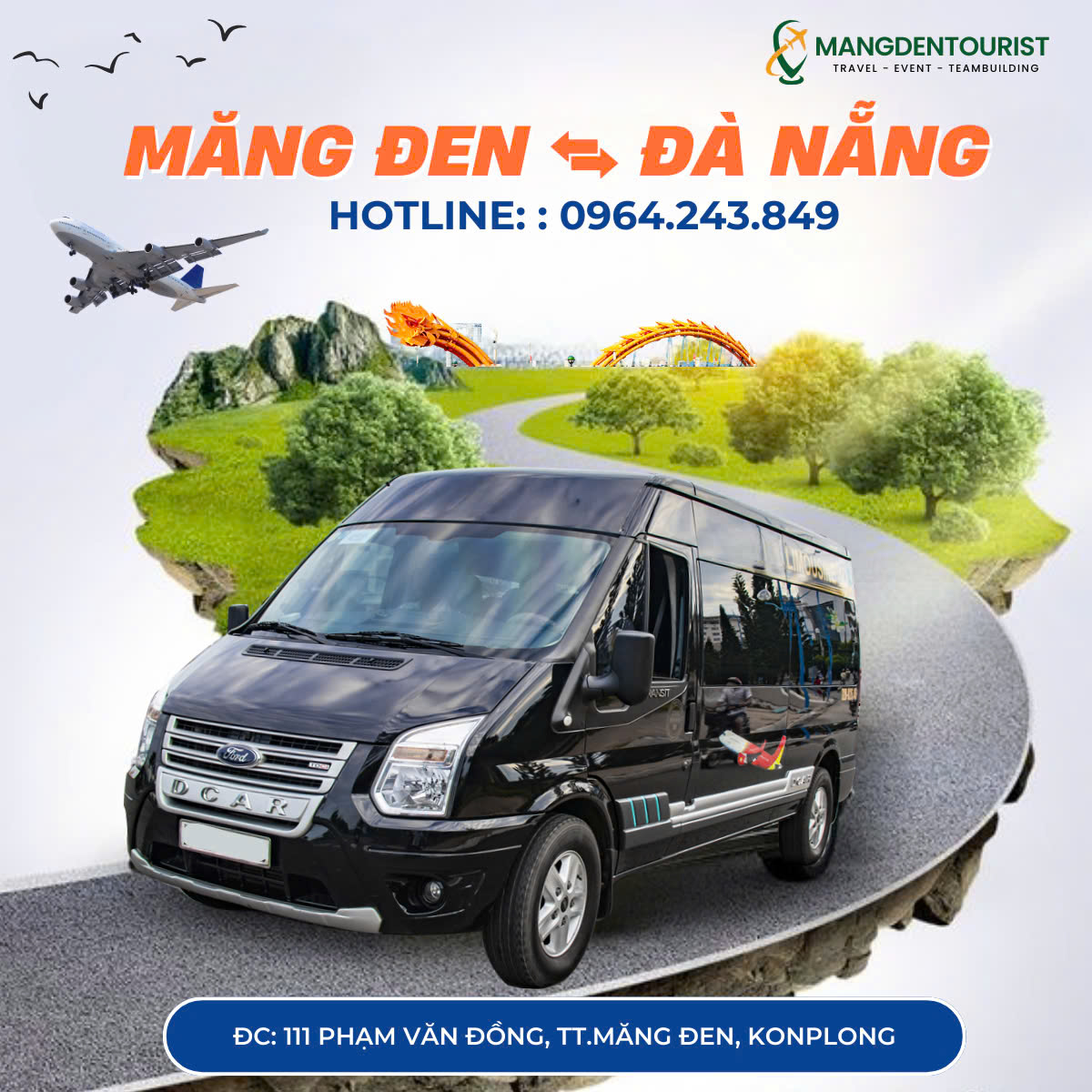 LIMOUSINE ĐÀ NẴNG - MĂNG ĐEN